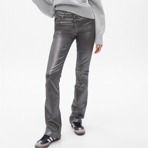 NWT GAP Mid Rise Metallic Baby Boot Jeans 12S